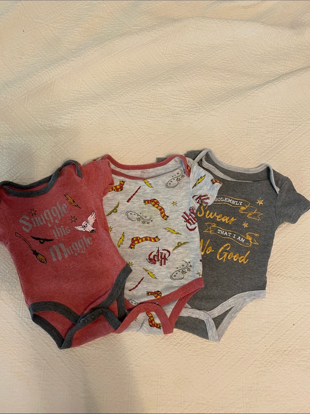 Harry Potter Baby Onesie Set of 3